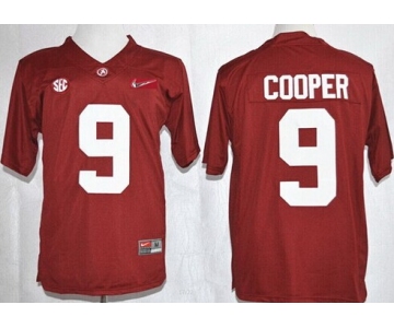 Alabama Crimson Tide #9 Amari Cooper 2015 Playoff Rose Bowl Special Event Diamond Quest Red Jersey