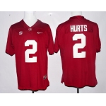Men's Alabama Crimson Tide #2 Jalen Hurts Red Limited Stitched College Football Nike NCAA Jersey