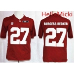 Men's Alabama Crimson Tide #27 Shawn Burgess-Becker Red 2016 BCS College Football Nike Limited Jersey