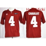 Men's Alabama Crimson Tide #4 Daylon Charlot Red 2016 BCS College Football Nike Limited Jersey