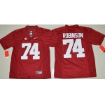 Men's Alabama Crimson Tide #74 Cam Robinson Red Limited Stitched College Football Nike NCAA Jersey