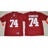 Men's Alabama Crimson Tide #74 Cam Robinson Red Limited Stitched College Football Nike NCAA Jersey