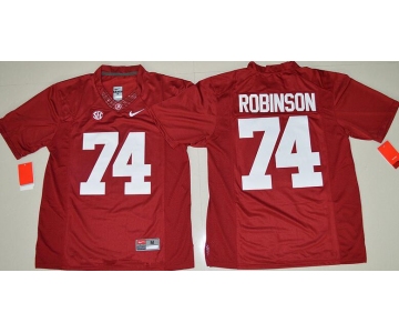 Men's Alabama Crimson Tide #74 Cam Robinson Red Limited Stitched College Football Nike NCAA Jersey