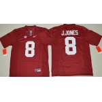 Men's Alabama Crimson Tide #8 Julio Jones Red Limited Stitched College Football Nike NCAA Jersey