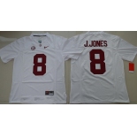 Men's Alabama Crimson Tide #8 Julio Jones White Limited Stitched College Football Nike NCAA Jersey
