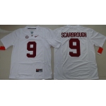 Men's Alabama Crimson Tide #9 Bo Scarbrough White Limited Stitched College Football Nike NCAA Jersey