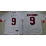 Men's Alabama Crimson Tide #9 Bo Scarbrough White Limited Stitched College Football Nike NCAA Jersey
