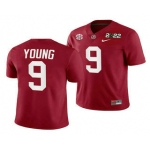Men's Alabama Crimson Tide #9 Bryce Young 2022 Patch Red College Football Stitched Jersey