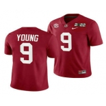 Men's Alabama Crimson Tide #9 Bryce Young 2022 Patch Red College Football Stitched Jersey