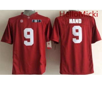 Men's Alabama Crimson Tide #9 Da'Shawn Hand Red 2016 BCS College Football Nike Limited Jersey