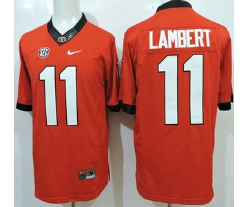 Georgia Bulldogs #11 Greyson Lambert Red 2015 College Football Nike Limited Jersey