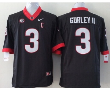 Georgia Bulldogs #3 Todd Gurley 2014 Black Limited Jersey