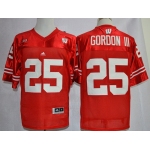 Wisconsin Badgers #25 Melvin Gordon III Red Jersey