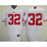 Wisconsin Badgers #32 John Clay White Jersey