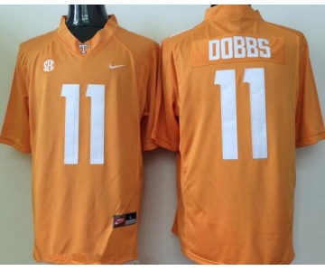 Men's Tennessee Volunteers #11 Joshua Dobbs Orange Stitched NCAA Nike College Football Jersey