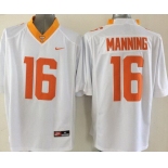 Men's Tennessee Volunteers #16 Peyton Manning White 2015 NCAA Football Nike Jersey