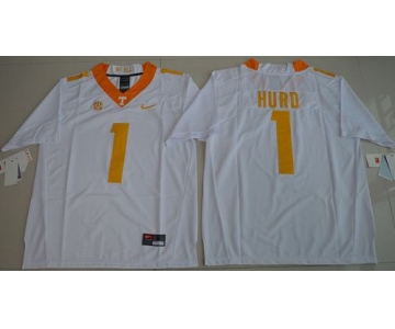 Tennessee Vols #1 Jalen Hurd White Limited Stitched NCAA Jersey