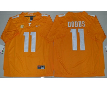 Tennessee Vols 11 Joshua Dobbs Orange College Jersey