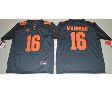 Tennessee Vols #16 Peyton Manning Grey 2016 Stitched NCAA Jersey