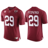 Men's Alabama Crimson Tide #29 Minkah Fitzpatrick Red 2017 Championship Game Patch Stitched CFP Nike Limited Jersey