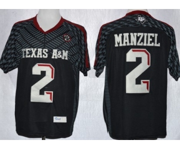 Texas A&M Aggies #2 Johnny Manziel 2013 Black Jersey