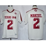 Texas A&M Aggies #2 Johnny Manziel 2013 White Jersey