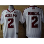 Texas A&M Aggies #2 Johnny Manziel White Jersey