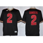Florida State Seminoles #2 Deion Sanders 2013 Black Jersey