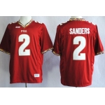 Florida State Seminoles #2 Deion Sanders 2013 Red Jersey