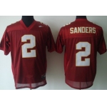 Florida State Seminoles #2 Deion Sanders Red Jersey