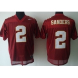 Florida State Seminoles #2 Deion Sanders Red Jersey