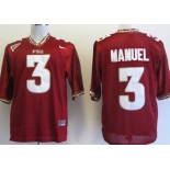 Florida State Seminoles #3 E.J. Manuel Red Jersey