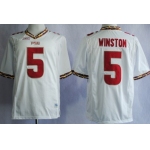 Florida State Seminoles #5 Jameis Winston 2013 White Jersey