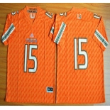 Miami Hurricanes #15 Brad Kaaya Orange 2015 College Football Jersey