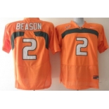 Miami Hurricanes #2 Jon Beason Orange Jersey