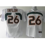 Miami Hurricanes #26 Taylor White Jersey