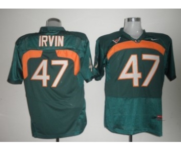 Miami Hurricanes #47 Irvin Green Jersey