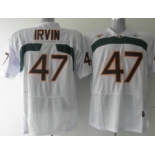 Miami Hurricanes #47 Irvin White Jersey