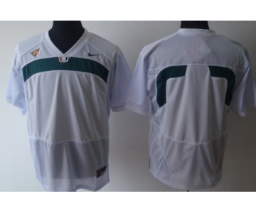 Miami Hurricanes Blank White Jersey