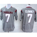 South Carolina Gamecocks #7 Jadeveon Clowney 2013 Gray Jersey