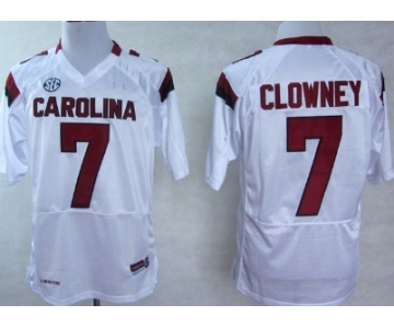 South Carolina Gamecocks #7 Jadeveon Clowney 2013 White Jersey