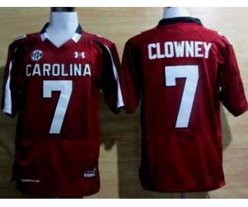 South Carolina Gamecocks #7 Jadeveon Clowney Red Jersey