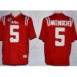 Ole Miss Rebels #5 Robert Nkemdiche 2013 Red Jersey