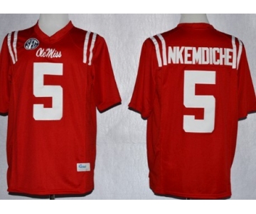 Ole Miss Rebels #5 Robert Nkemdiche 2013 Red Jersey