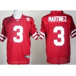 Nebraska Cornhuskers #3 Taylor Martinez Red Jersey