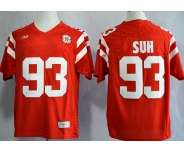 Nebraska Cornhuskers #93 Ndamukong Suh 2013 Red Jersey