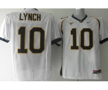 California Golden Bears #10 Lynch White Jersey