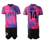 Men 2020-2021 Club Paris St German away purple 14 Soccer Jersey