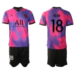Men 2020-2021 Club Paris St German away purple 18 Soccer Jersey