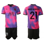 Men 2020-2021 Club Paris St German away purple 21 Soccer Jersey